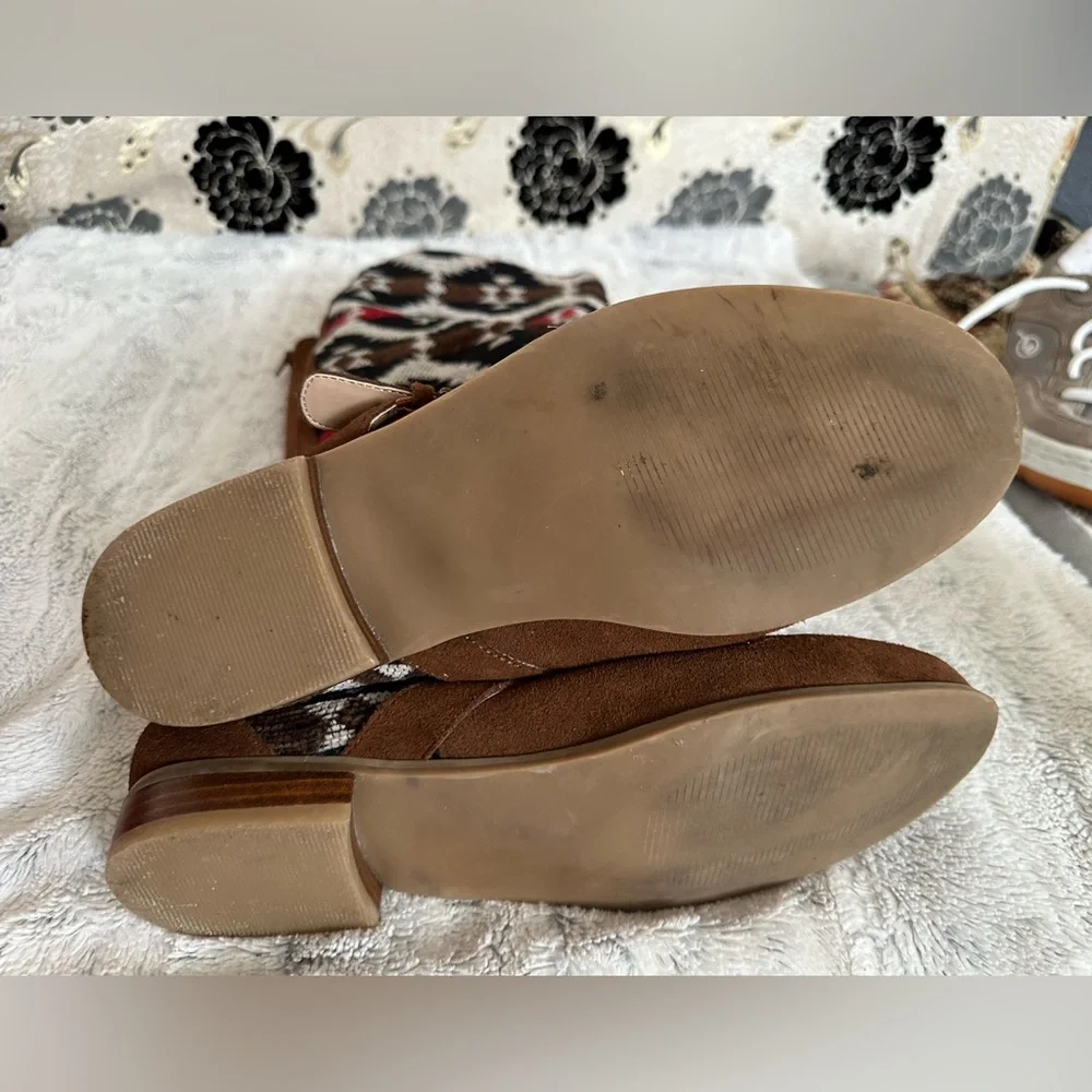 Plume Farylrobin Southwestern Style Boots wide calf ~ Size 9 - Picture 9 of 11